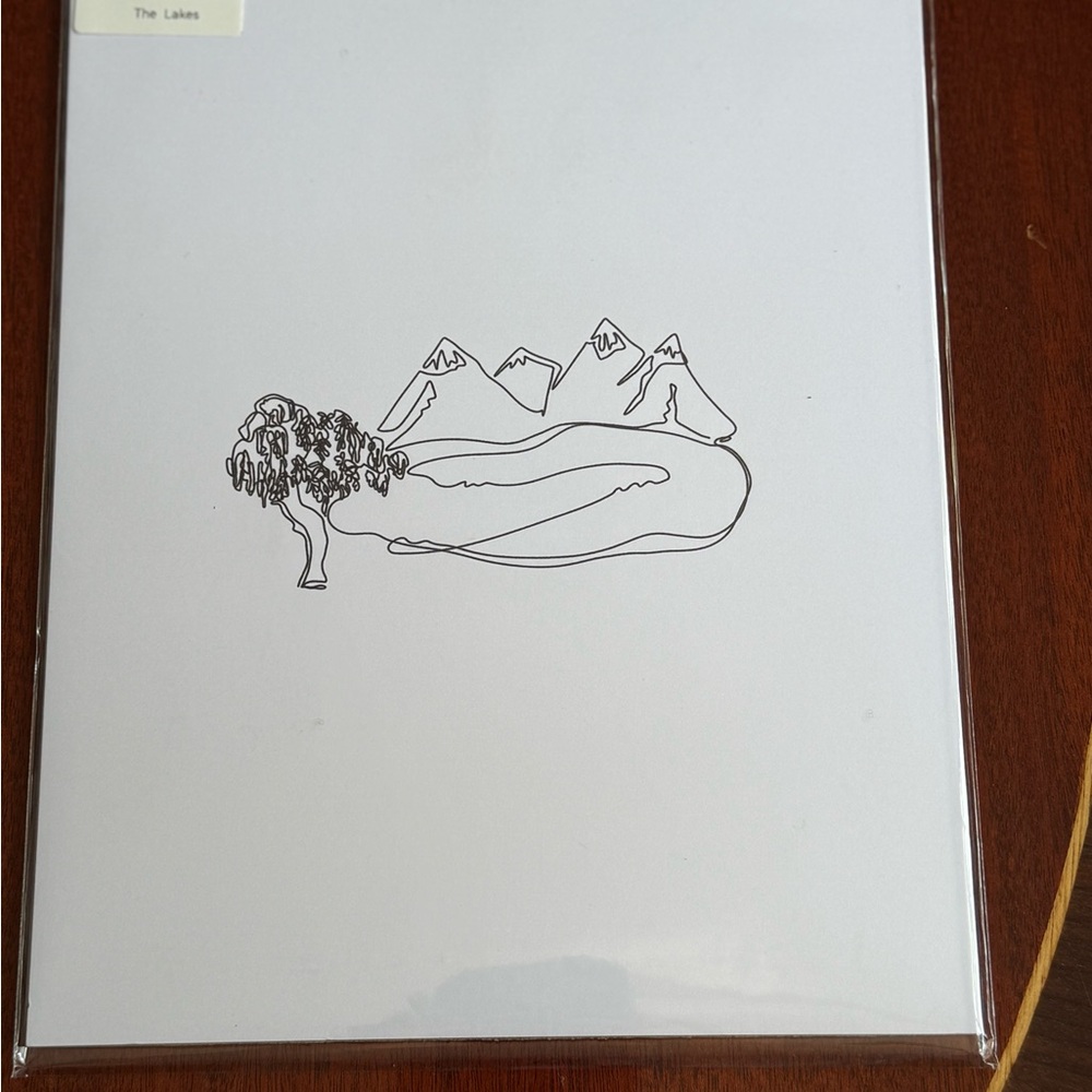 “The Lakes” Taylor Swift minimalist line art BRAND NEW 8x10